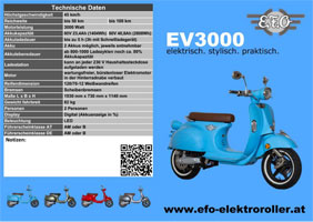 EFO Elektroroller EV3000 Anhaengerpark Salzburg