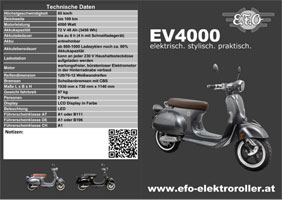 EFO Elektroroller EV4000 Anhaengerpark Salzburg