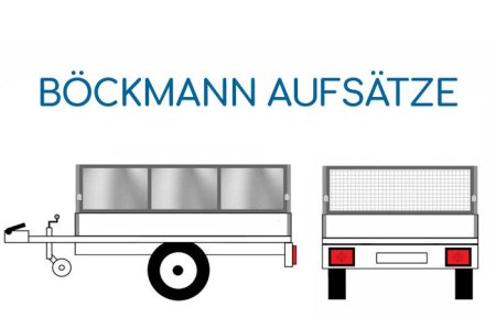 BÖCKMANN Anhängeraufbau und Laubgitter inklusive passende Rungen