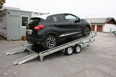 Autotransporter Fahrzeugtransporter Abschleppanhänger mieten im Anhängerpark Salzburg