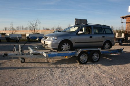  Fahrzeugtransporter aus Stahl hydraulisch kippbar AS-Serie