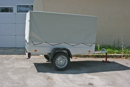 TPV EU2 Allzweckanhänger | 202 x 108 cm | 750 kg | mit Plane und Spriegel | Anhängerpark Salzburg